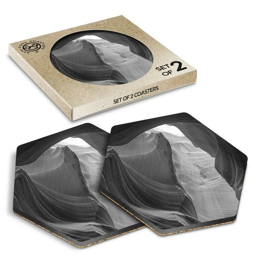 Hexagon coasters bw - 2, x